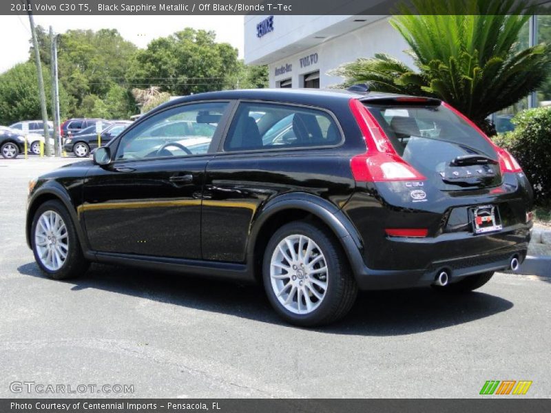 Black Sapphire Metallic / Off Black/Blonde T-Tec 2011 Volvo C30 T5