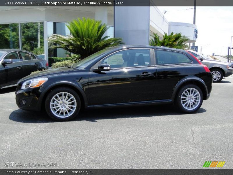 Black Sapphire Metallic / Off Black/Blonde T-Tec 2011 Volvo C30 T5