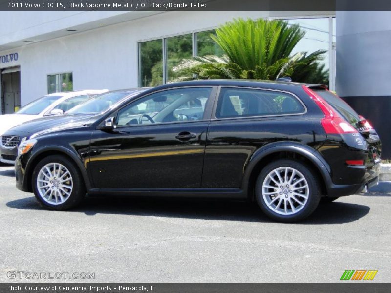 Black Sapphire Metallic / Off Black/Blonde T-Tec 2011 Volvo C30 T5