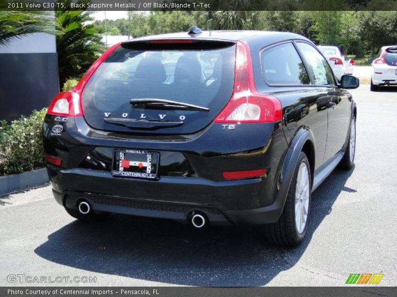 Black Sapphire Metallic / Off Black/Blonde T-Tec 2011 Volvo C30 T5