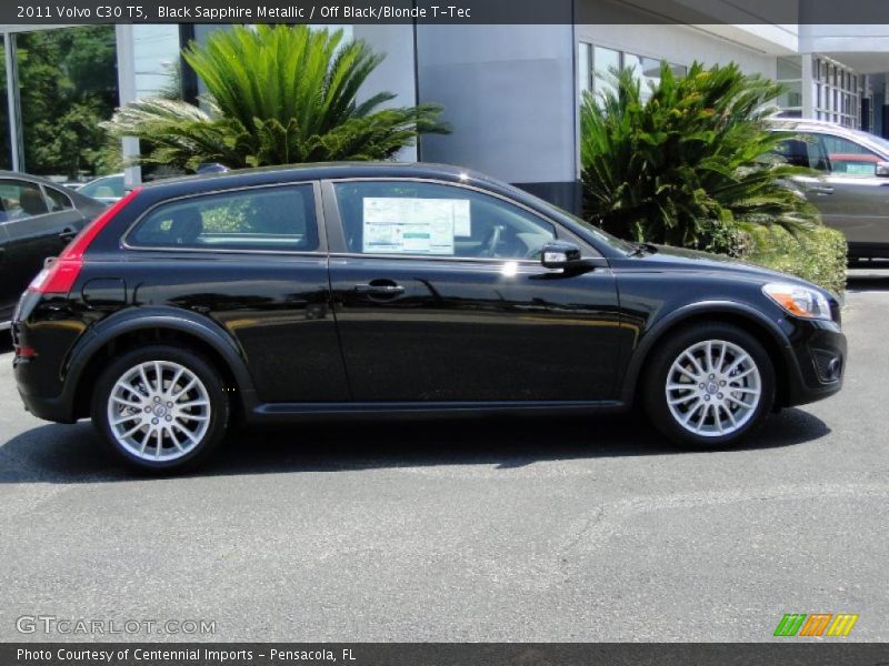 Black Sapphire Metallic / Off Black/Blonde T-Tec 2011 Volvo C30 T5