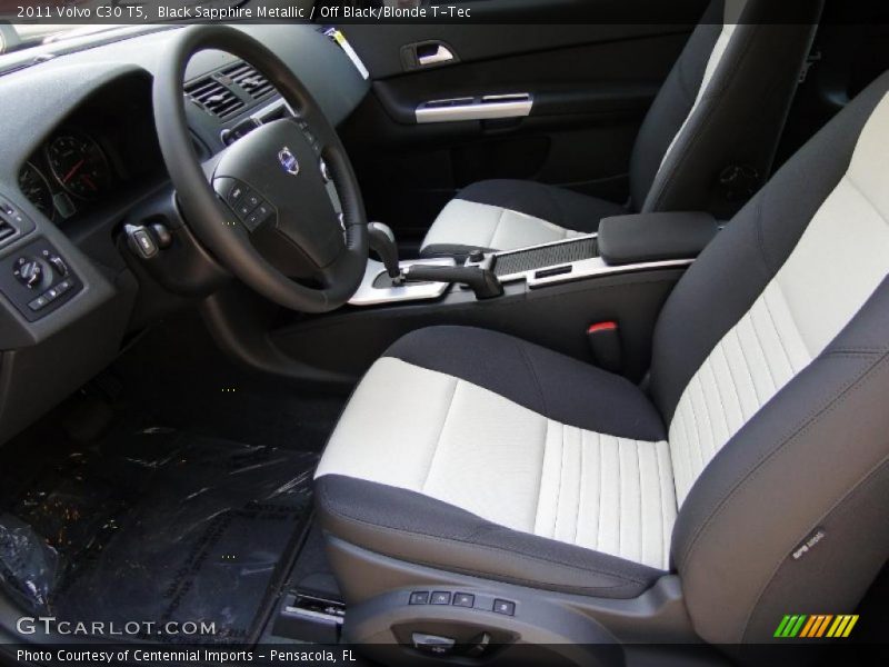 Black Sapphire Metallic / Off Black/Blonde T-Tec 2011 Volvo C30 T5