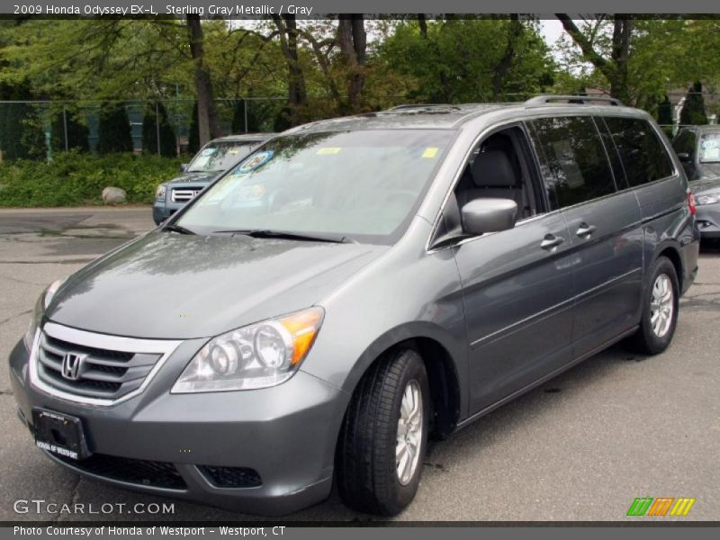 Sterling Gray Metallic / Gray 2009 Honda Odyssey EX-L