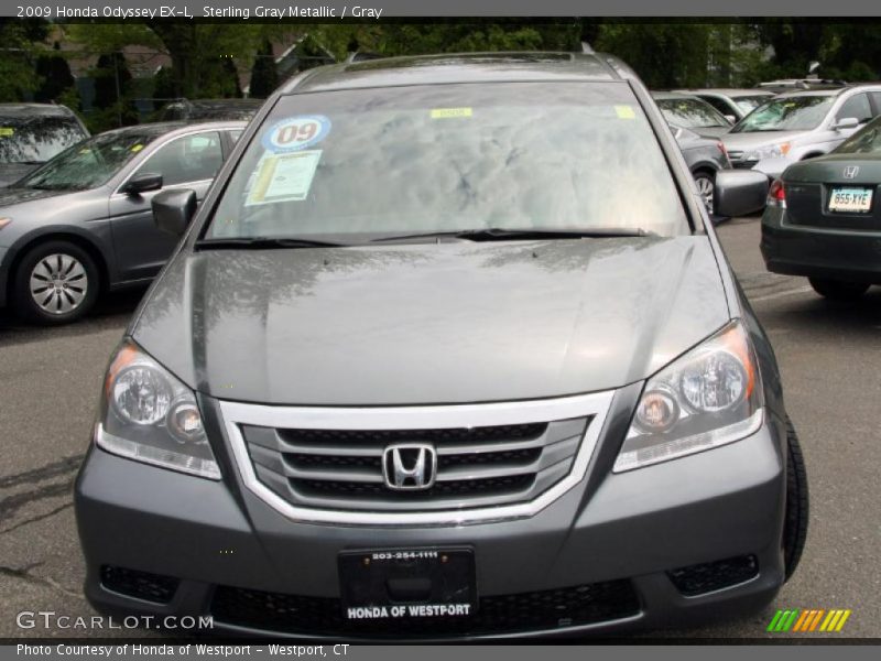 Sterling Gray Metallic / Gray 2009 Honda Odyssey EX-L