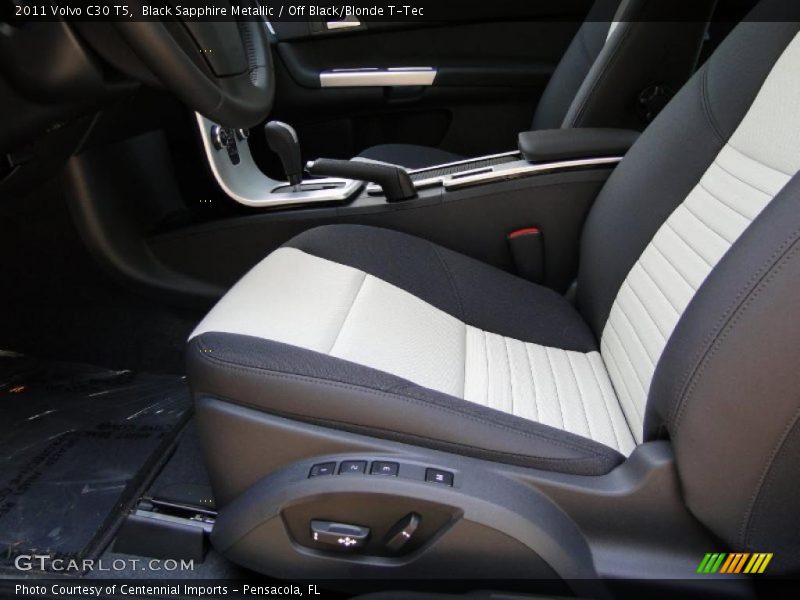 Black Sapphire Metallic / Off Black/Blonde T-Tec 2011 Volvo C30 T5