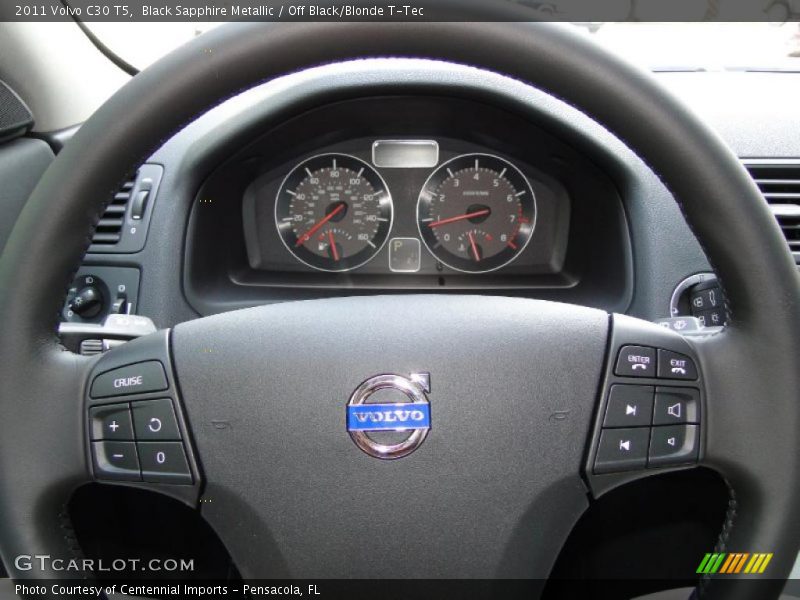 Black Sapphire Metallic / Off Black/Blonde T-Tec 2011 Volvo C30 T5