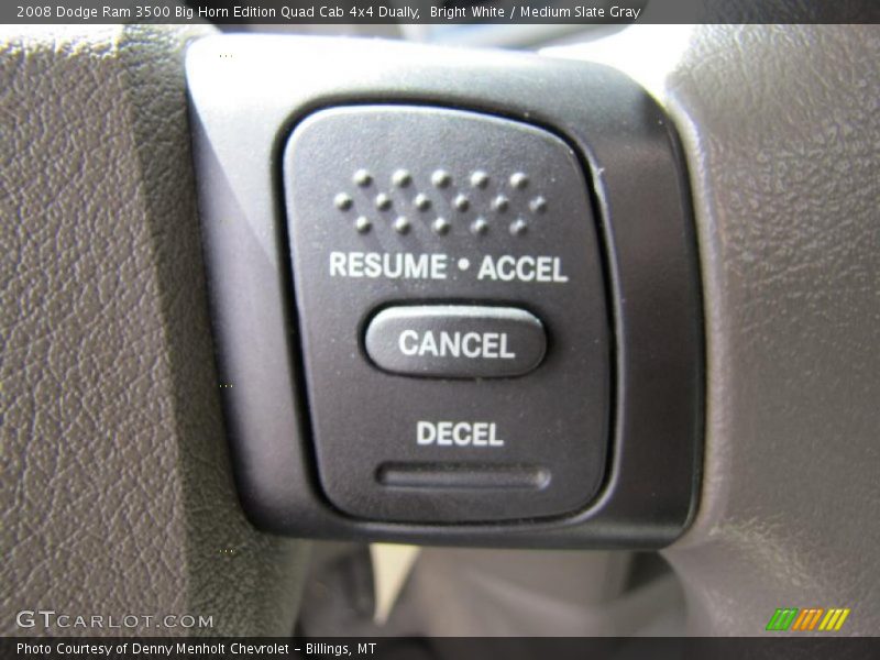 Bright White / Medium Slate Gray 2008 Dodge Ram 3500 Big Horn Edition Quad Cab 4x4 Dually