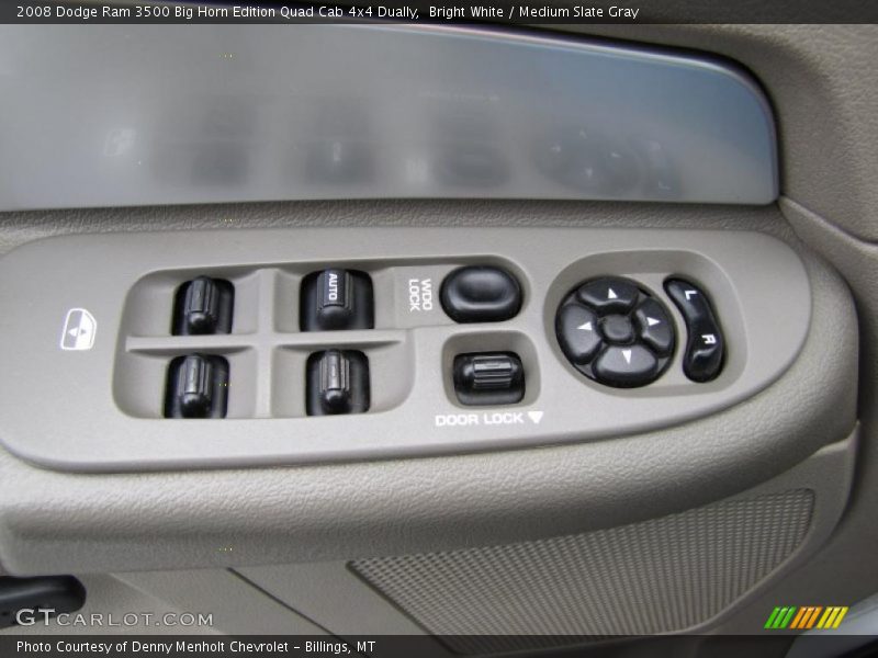 Bright White / Medium Slate Gray 2008 Dodge Ram 3500 Big Horn Edition Quad Cab 4x4 Dually