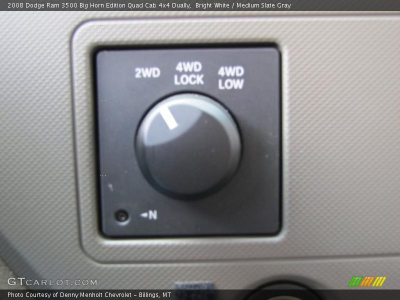 Bright White / Medium Slate Gray 2008 Dodge Ram 3500 Big Horn Edition Quad Cab 4x4 Dually