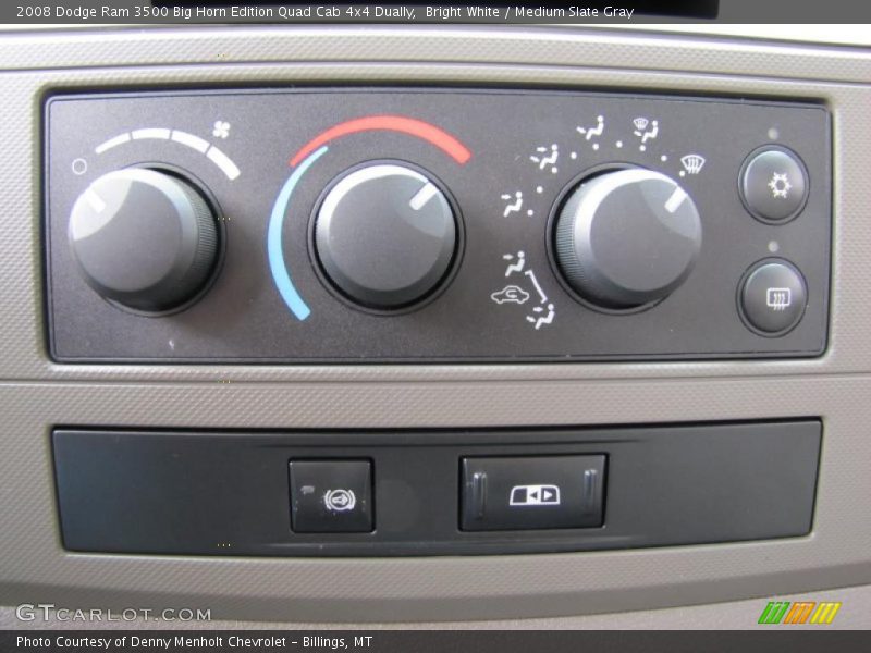Bright White / Medium Slate Gray 2008 Dodge Ram 3500 Big Horn Edition Quad Cab 4x4 Dually