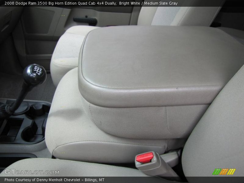 Bright White / Medium Slate Gray 2008 Dodge Ram 3500 Big Horn Edition Quad Cab 4x4 Dually