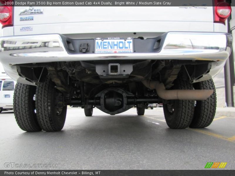 Bright White / Medium Slate Gray 2008 Dodge Ram 3500 Big Horn Edition Quad Cab 4x4 Dually