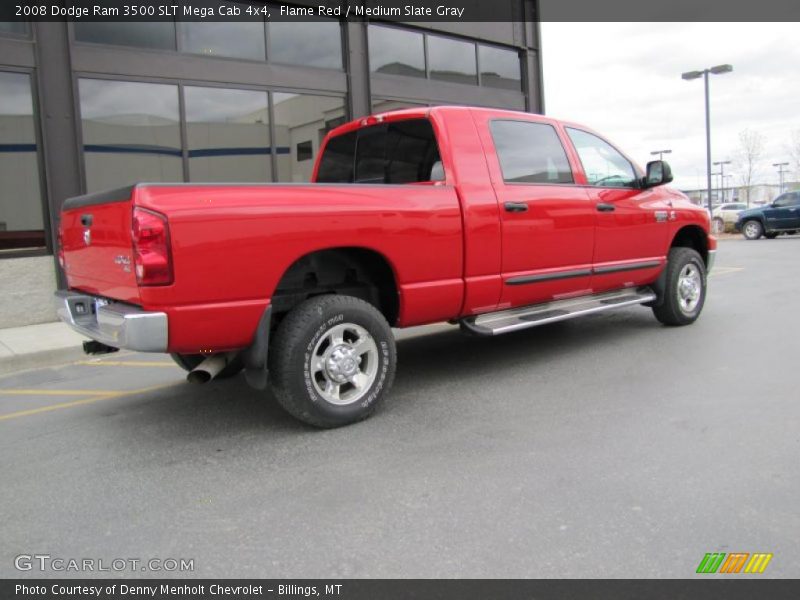 Flame Red / Medium Slate Gray 2008 Dodge Ram 3500 SLT Mega Cab 4x4