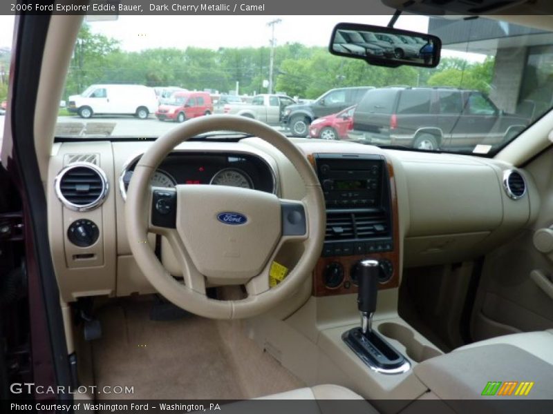 Dark Cherry Metallic / Camel 2006 Ford Explorer Eddie Bauer