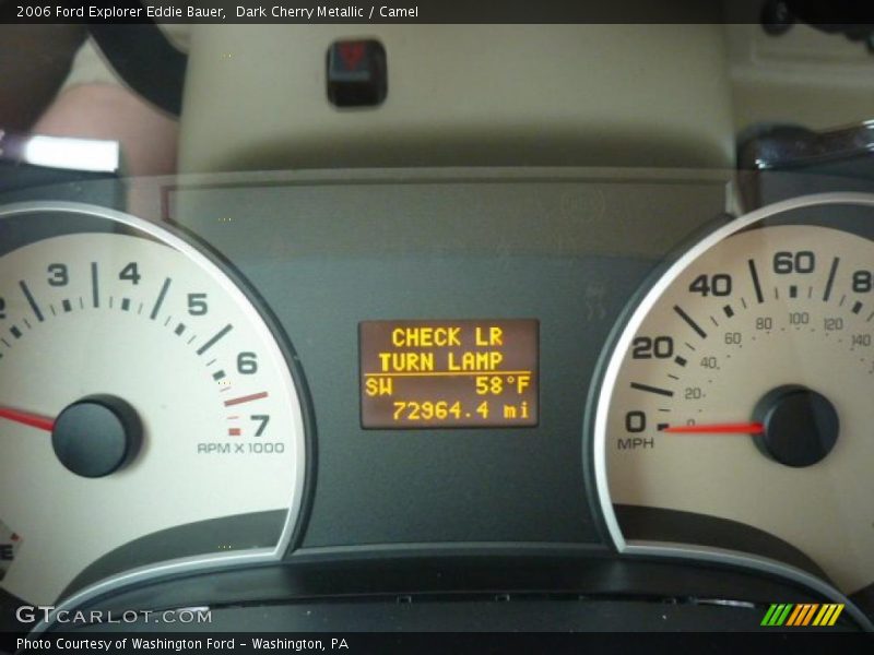Dark Cherry Metallic / Camel 2006 Ford Explorer Eddie Bauer