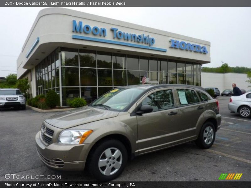 Light Khaki Metallic / Pastel Pebble Beige 2007 Dodge Caliber SE
