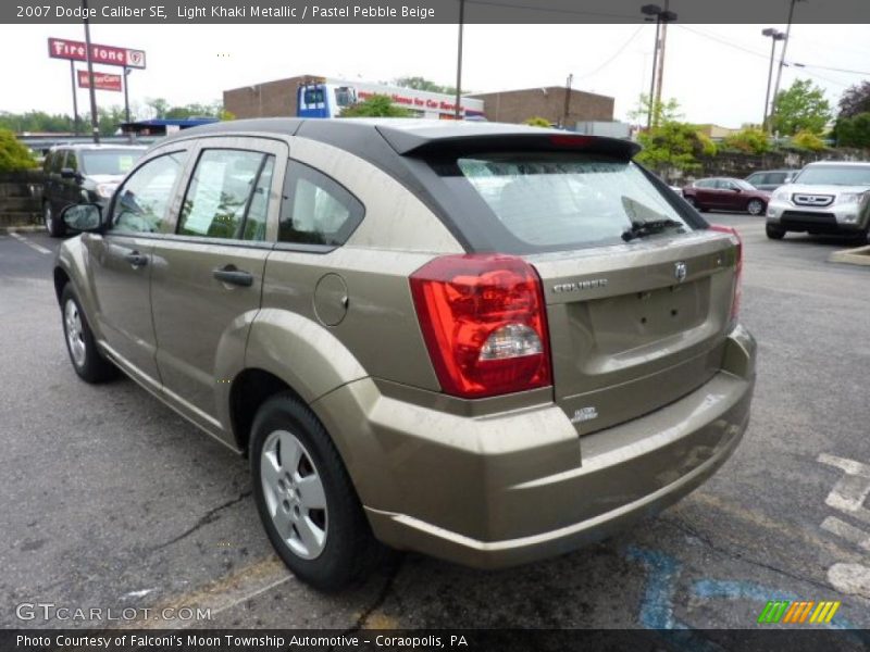 Light Khaki Metallic / Pastel Pebble Beige 2007 Dodge Caliber SE
