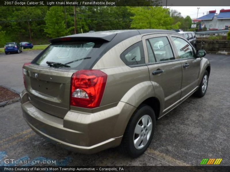 Light Khaki Metallic / Pastel Pebble Beige 2007 Dodge Caliber SE