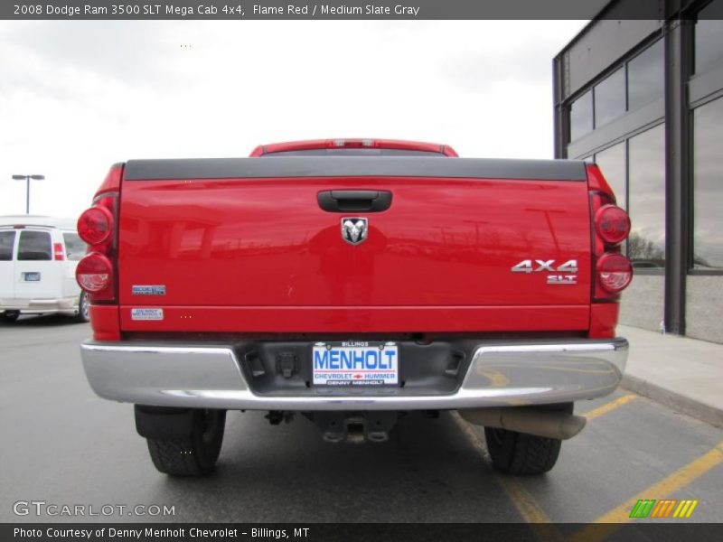 Flame Red / Medium Slate Gray 2008 Dodge Ram 3500 SLT Mega Cab 4x4