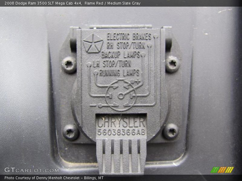 Flame Red / Medium Slate Gray 2008 Dodge Ram 3500 SLT Mega Cab 4x4