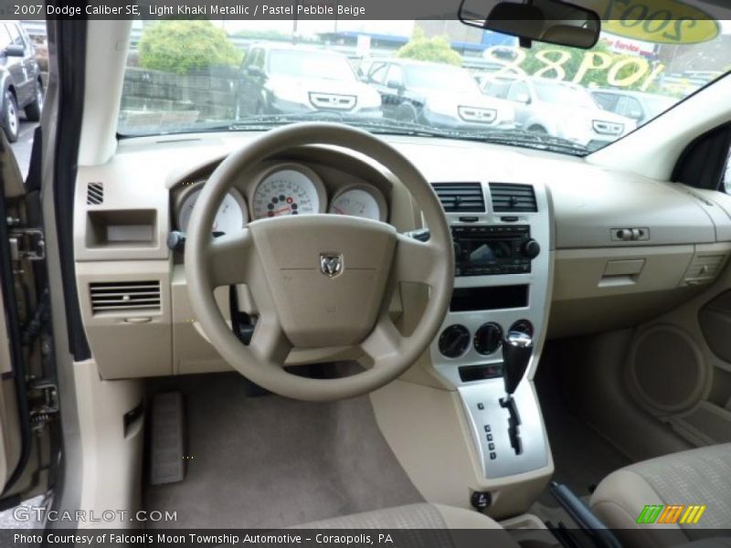 Light Khaki Metallic / Pastel Pebble Beige 2007 Dodge Caliber SE