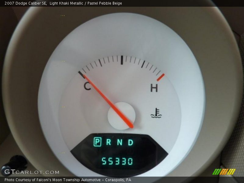 Light Khaki Metallic / Pastel Pebble Beige 2007 Dodge Caliber SE