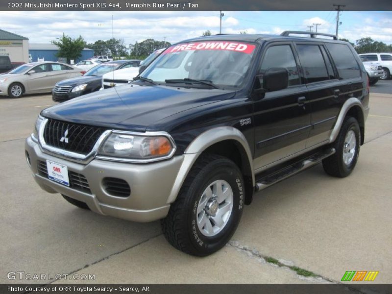 Memphis Blue Pearl / Tan 2002 Mitsubishi Montero Sport XLS 4x4