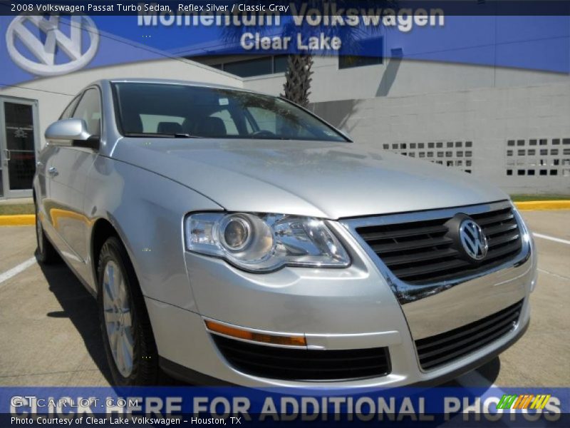 Reflex Silver / Classic Gray 2008 Volkswagen Passat Turbo Sedan