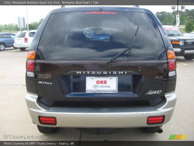 Memphis Blue Pearl / Tan 2002 Mitsubishi Montero Sport XLS 4x4