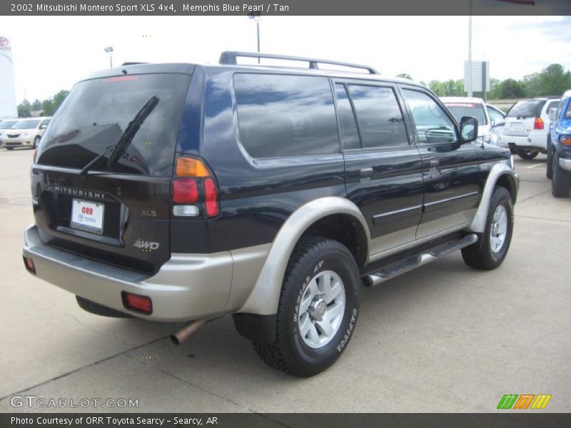 Memphis Blue Pearl / Tan 2002 Mitsubishi Montero Sport XLS 4x4