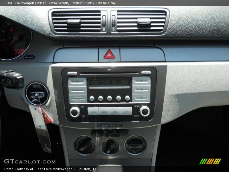 Reflex Silver / Classic Gray 2008 Volkswagen Passat Turbo Sedan