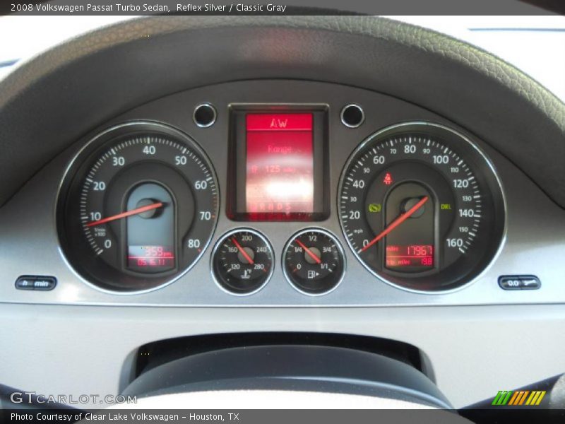 Reflex Silver / Classic Gray 2008 Volkswagen Passat Turbo Sedan