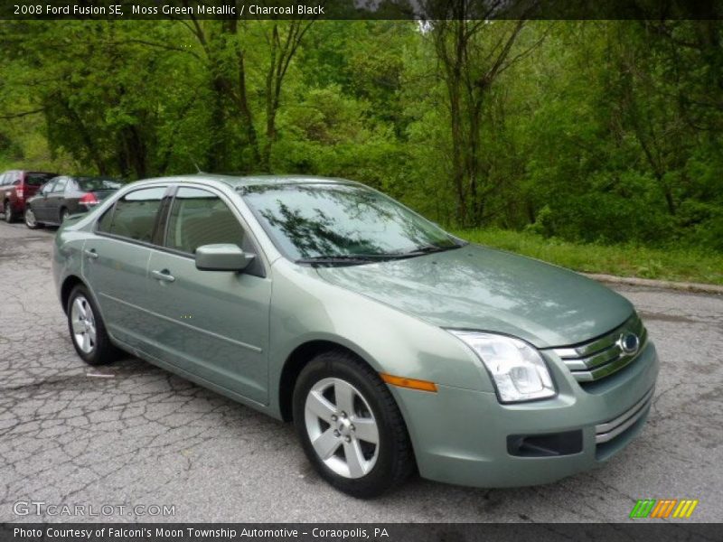 Moss Green Metallic / Charcoal Black 2008 Ford Fusion SE