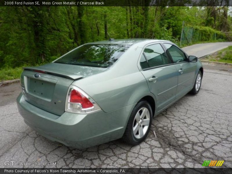 Moss Green Metallic / Charcoal Black 2008 Ford Fusion SE