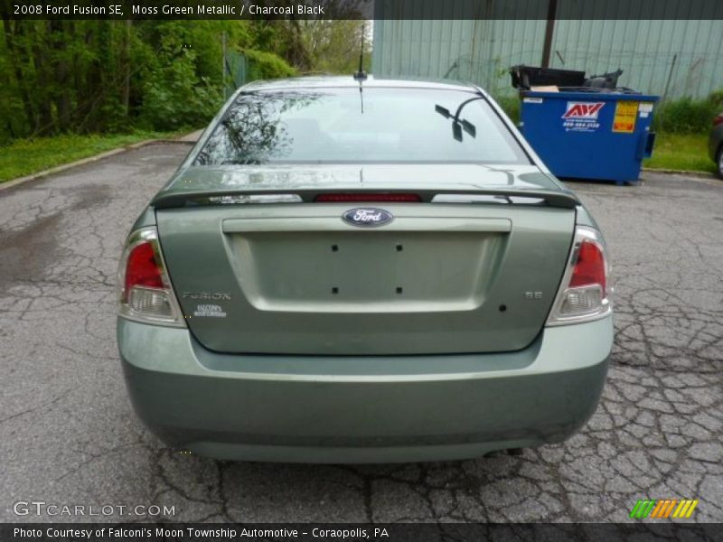 Moss Green Metallic / Charcoal Black 2008 Ford Fusion SE