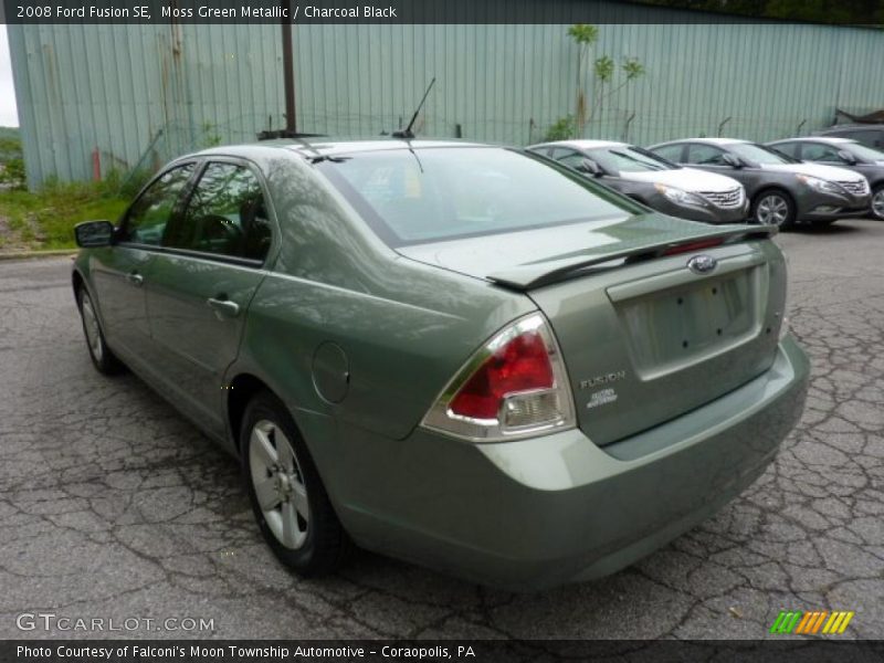 Moss Green Metallic / Charcoal Black 2008 Ford Fusion SE