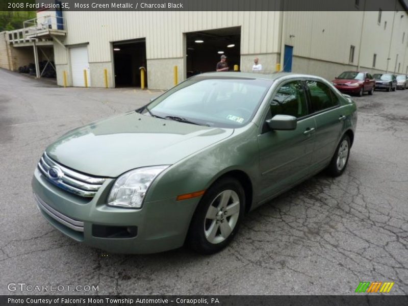 Moss Green Metallic / Charcoal Black 2008 Ford Fusion SE