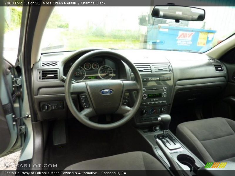 Moss Green Metallic / Charcoal Black 2008 Ford Fusion SE
