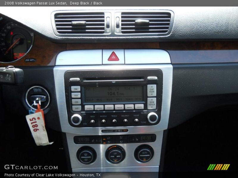 Deep Black / Black 2008 Volkswagen Passat Lux Sedan