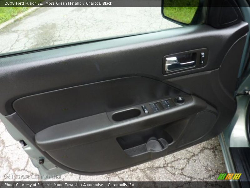 Moss Green Metallic / Charcoal Black 2008 Ford Fusion SE