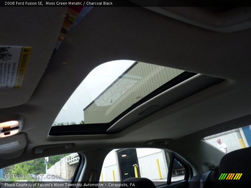 Moss Green Metallic / Charcoal Black 2008 Ford Fusion SE