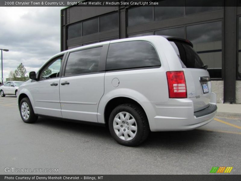 Bright Silver Metallic / Medium Slate Gray/Light Shale 2008 Chrysler Town & Country LX