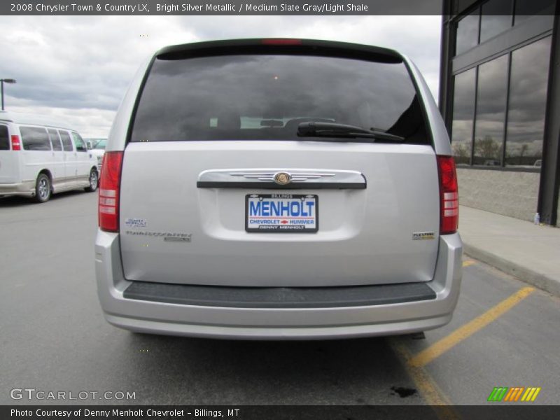 Bright Silver Metallic / Medium Slate Gray/Light Shale 2008 Chrysler Town & Country LX