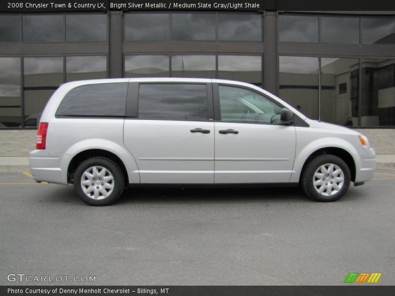 Bright Silver Metallic / Medium Slate Gray/Light Shale 2008 Chrysler Town & Country LX