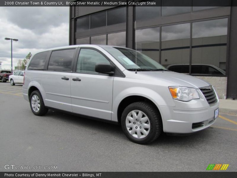 Bright Silver Metallic / Medium Slate Gray/Light Shale 2008 Chrysler Town & Country LX