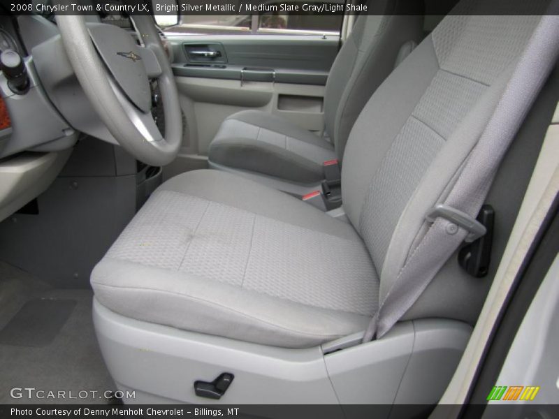 Bright Silver Metallic / Medium Slate Gray/Light Shale 2008 Chrysler Town & Country LX