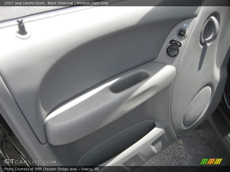Black Clearcoat / Medium Slate Gray 2007 Jeep Liberty Sport