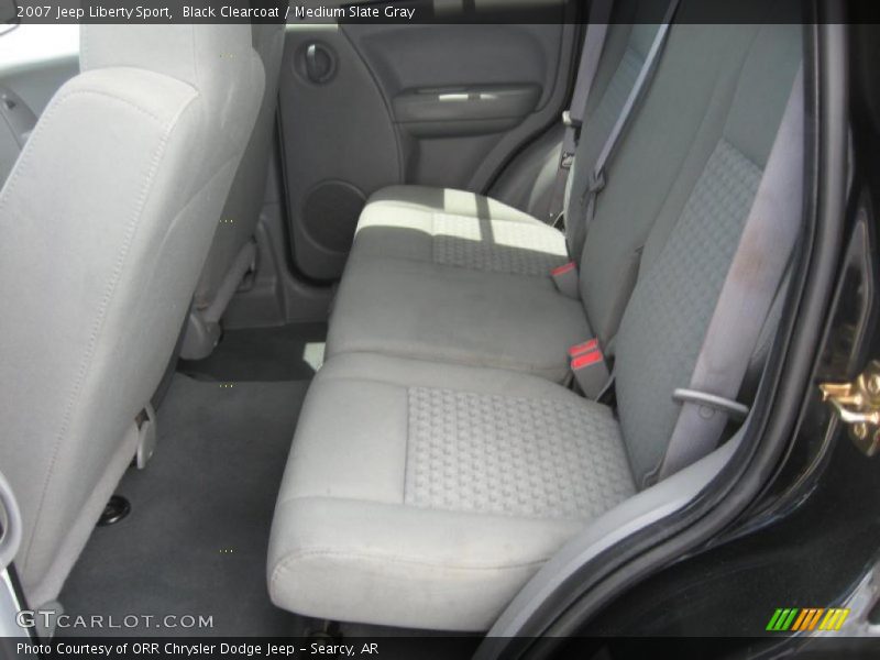 Black Clearcoat / Medium Slate Gray 2007 Jeep Liberty Sport