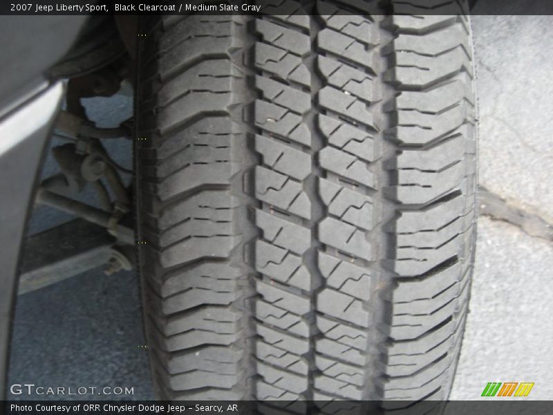 Black Clearcoat / Medium Slate Gray 2007 Jeep Liberty Sport