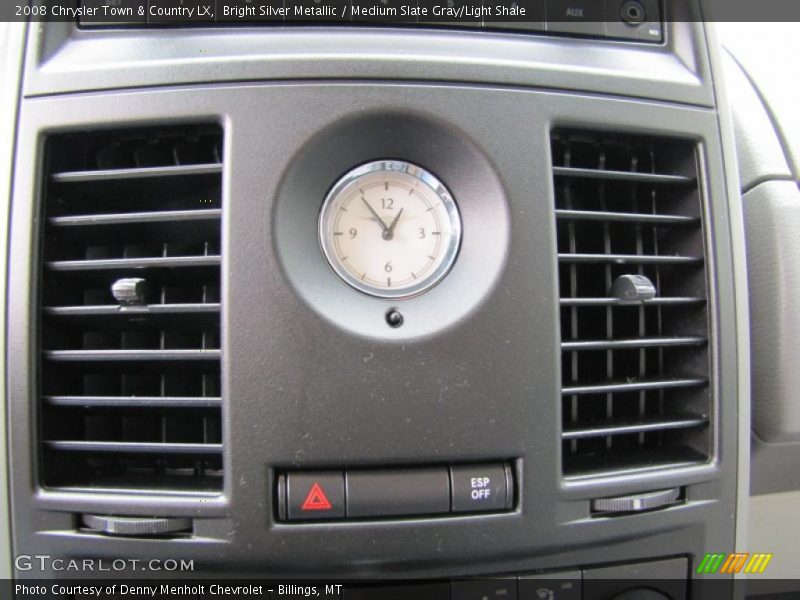 Bright Silver Metallic / Medium Slate Gray/Light Shale 2008 Chrysler Town & Country LX